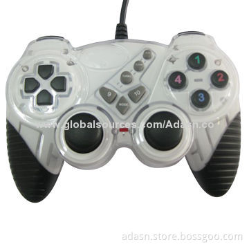 Wired PC USB Game Joystick with Double Vibration, Fashionable Design, Various Colors, Cheap Price